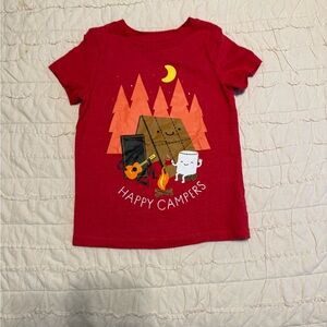 Red Happy Campers Graphic Tee